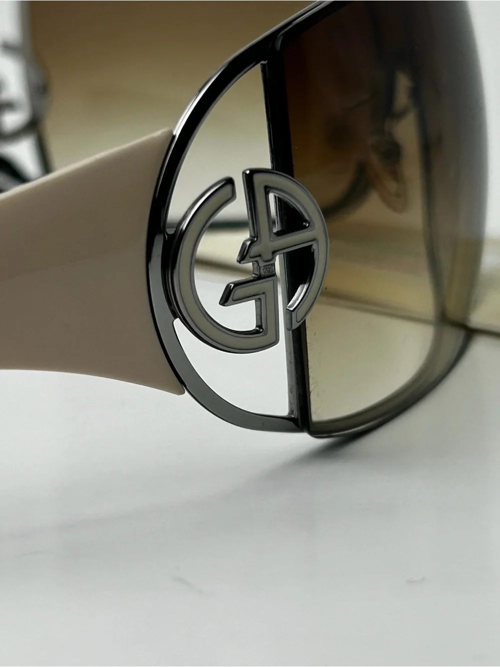 Giorgio Armani Women's Brown Gradient Shield Sunglasses